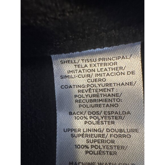 Ann Taylor Size 8  Faux Leather Dress Black - Picture 12 of 14